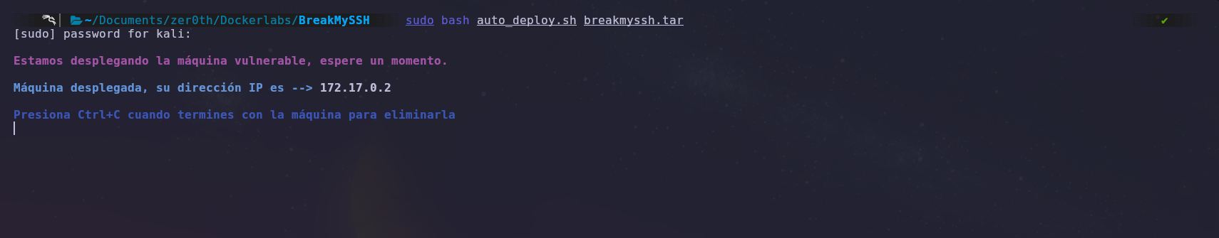 Deploy Machine