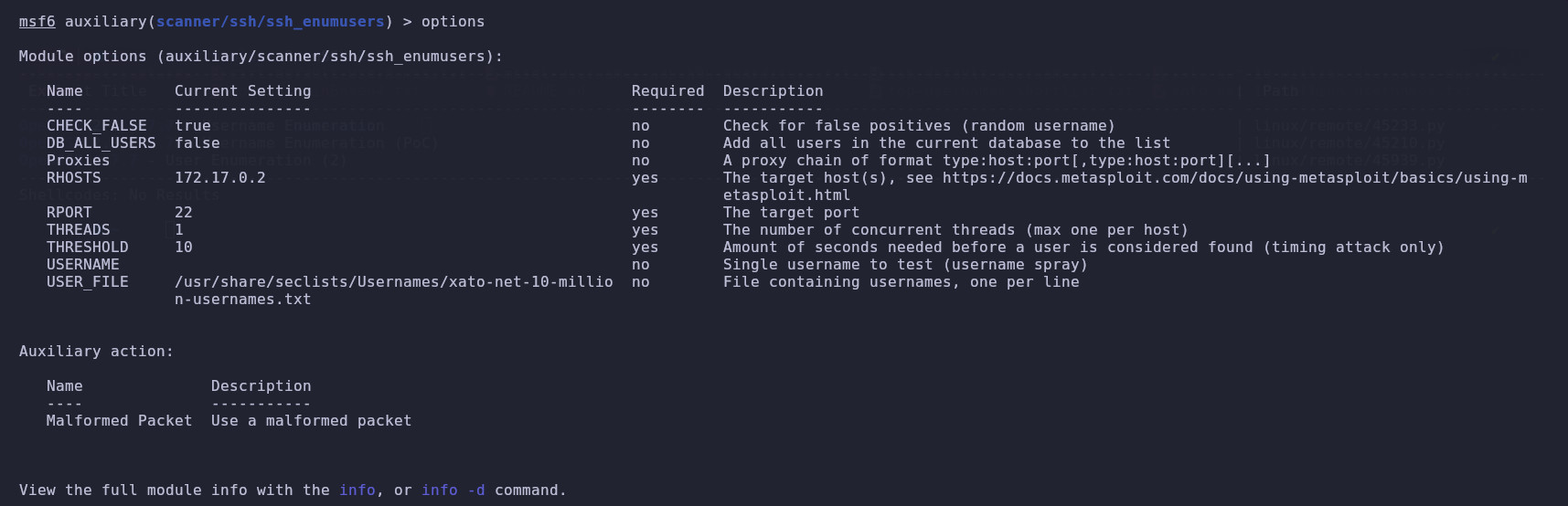 Metasploit Config