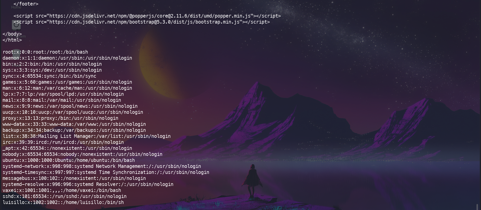 Fuzzing attack