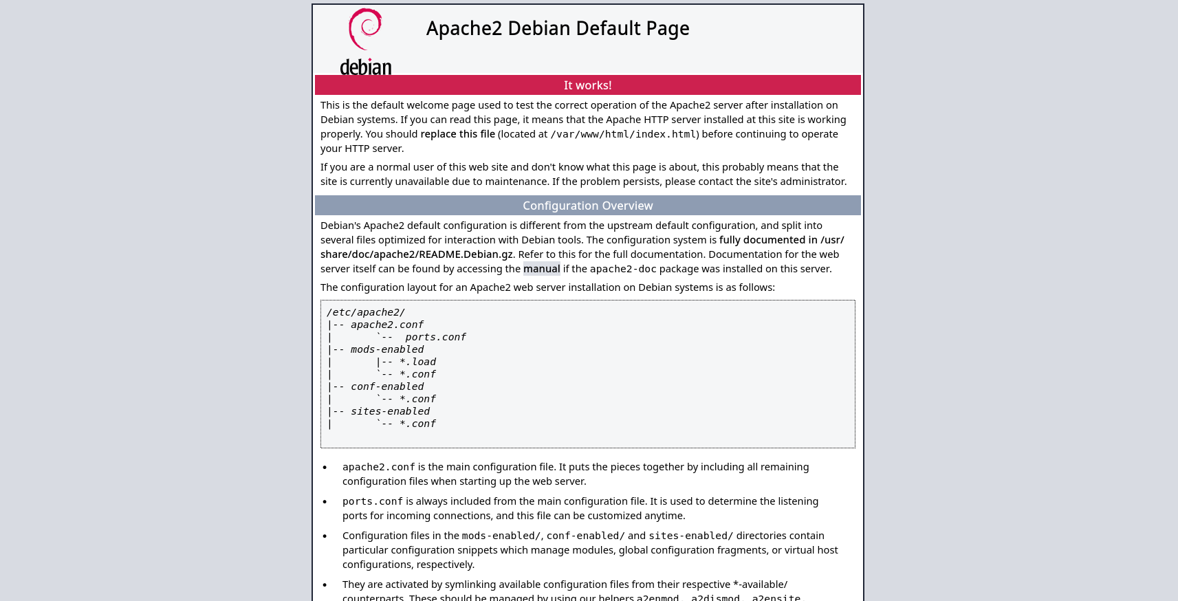 Default Apache