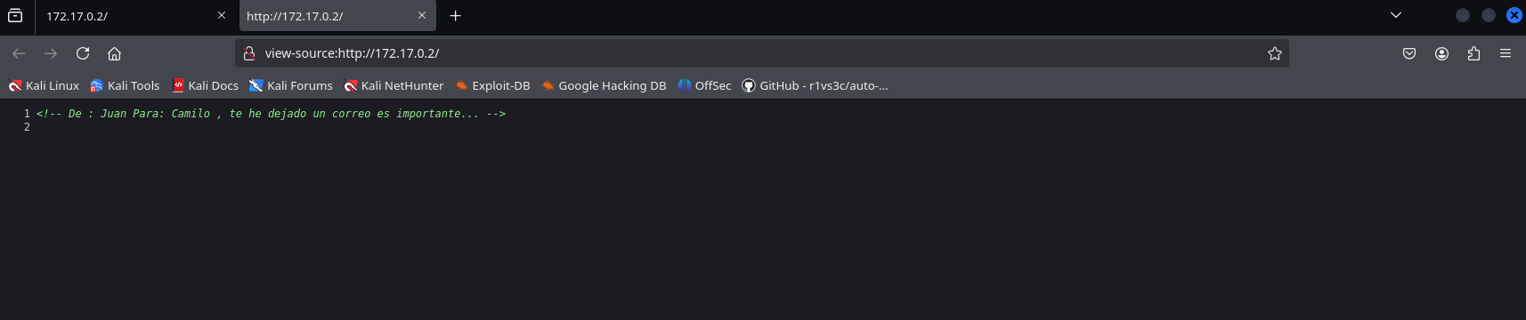 Website's source code
